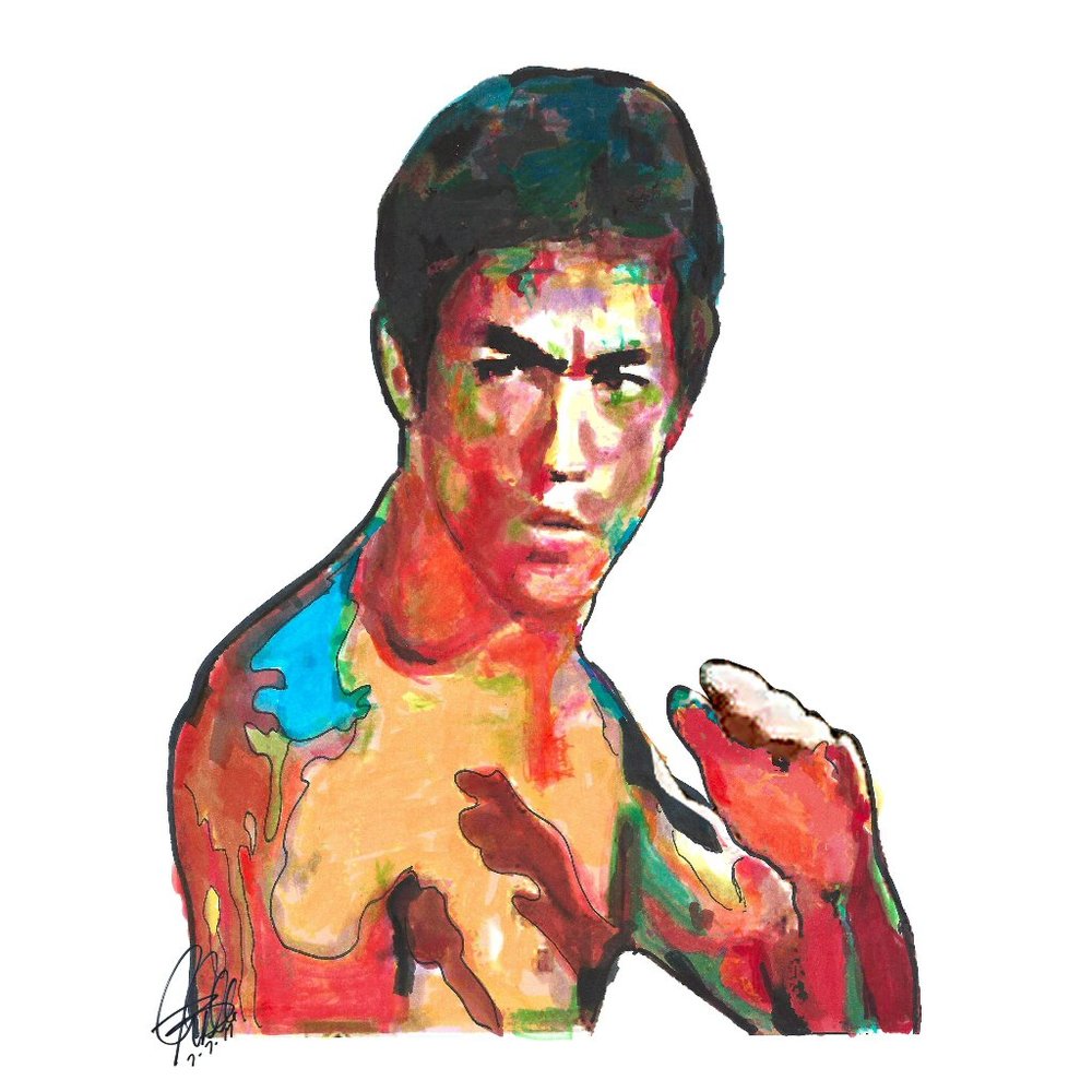 Bruce Lee Green Hornet Kato Martial Arts Poster Print Wall Art 18x24